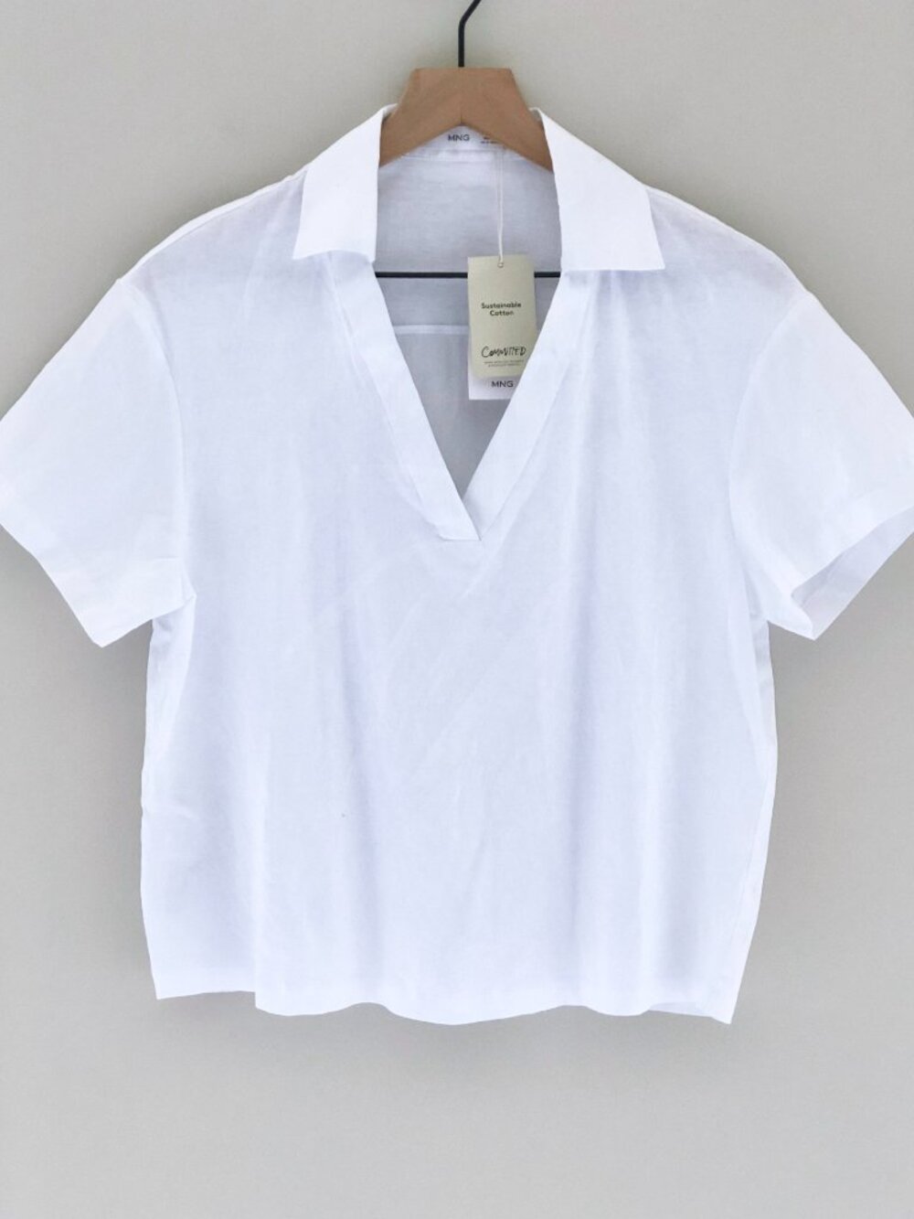 NWT Mango Cotton Polo Top